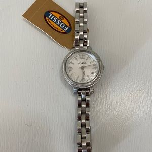 Women’s Silver Fossil Watch